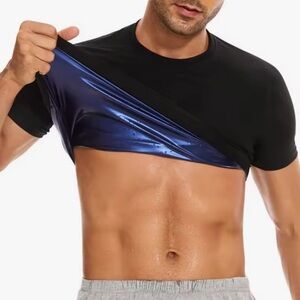 FUXERT Sauna Suit Shirt - Heat Trapping Sweat Compression Top Sz L Men